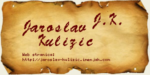 Jaroslav Kulizić vizit kartica